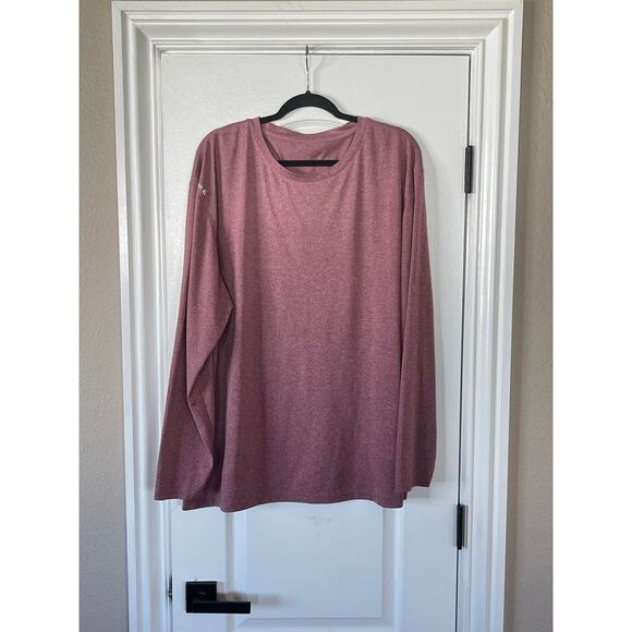 Reebok Mens Poly Tee Work out Gym Long Sleeve Sport T-shirt 2 X Large - Picture 3 of 6